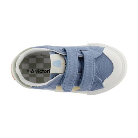Baskets basses  à scratch Jeans+Melon 6 - vertbaudet enfant 