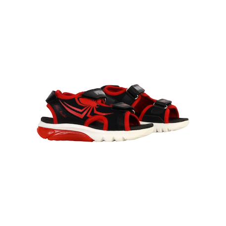 Sandales  à scratch Marine rouge bleu+Noir rouge 9 - vertbaudet enfant 