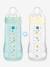 Lot 2 biberons Easy Active Coloré 330ml bleu+blush 3 - vertbaudet enfant 