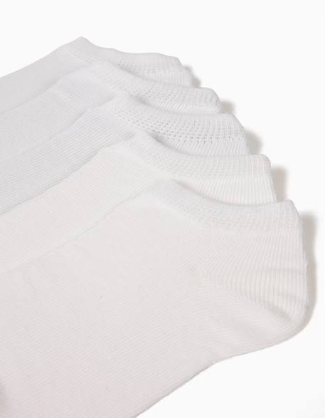 Pack 5 paires de socquettes unies Blanc 2 - vertbaudet enfant 