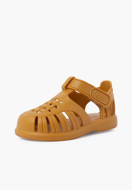 Sandales plastique à fermeture scratch tobby solid Ivoire+Menthe+Moutarde+Océan+Rose pâle+Vanille 14 - vertbaudet enfant 