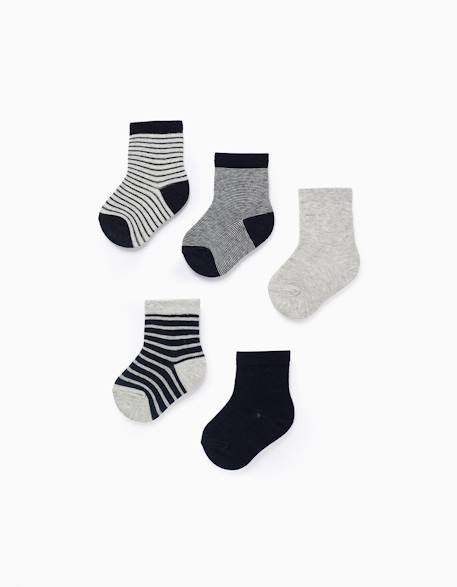 Pack 5 paires de chaussettes Multicolore 1 - vertbaudet enfant 