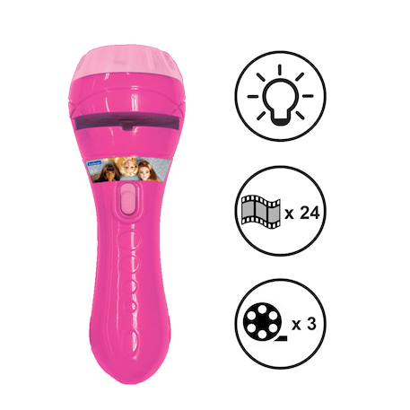 Projecteur à histoires et lampe torche barbie Rose 2 - vertbaudet enfant 