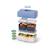 Lunch box à compartiments 800ml tresor Blanc/rose+Bleu dino+Bleu infinity+Bleu wolf+Bleu/crème+Cannelle fox+Rose birds+Rose blush+Rose papercut+Vert forest+Vert raccoon+Vert/bleu 26 - vertbaudet enfant 