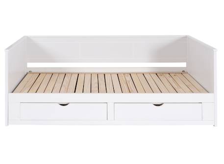 Lit banquette extensible miho Blanc 5 - vertbaudet enfant 