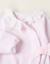 Grenouillère en velours avec nœud et broderie anglaise Rose 3 - vertbaudet enfant 
