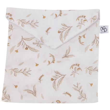 Lot de 5 lingettes lavables biscuit Beige, écru 2 - vertbaudet enfant 