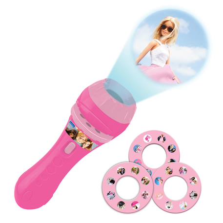 Projecteur à histoires et lampe torche barbie Rose 1 - vertbaudet enfant 