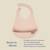 Bavoir récupérateur en silicone difax lovi Beige+Vert 6 - vertbaudet enfant 