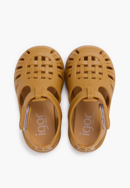 Sandales plastique à fermeture scratch tobby solid Ivoire+Menthe+Moutarde+Océan+Rose pâle+Vanille 17 - vertbaudet enfant 