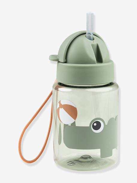 Gourde avec paille rétractable sable+vert 6 - vertbaudet enfant 