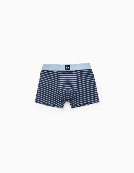 Pack 4 boxers à rayures Multicolore 2 - vertbaudet enfant 