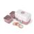 Lunch box à compartiments 800ml tresor Blanc/rose+Bleu dino+Bleu infinity+Bleu wolf+Bleu/crème+Cannelle fox+Rose birds+Rose blush+Rose papercut+Vert forest+Vert raccoon+Vert/bleu 1 - vertbaudet enfant 