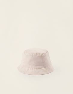Chapeau en sergé avec bandes latérales  - vertbaudet enfant