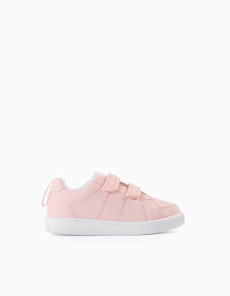 Baskets avec fermeture à scratch Rose clair 2 - vertbaudet enfant 
