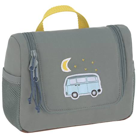 Mini trousse de toilette little gang Bleu nuit, blanc, marron+Gris, bleu clair, moutarde 7 - vertbaudet enfant 