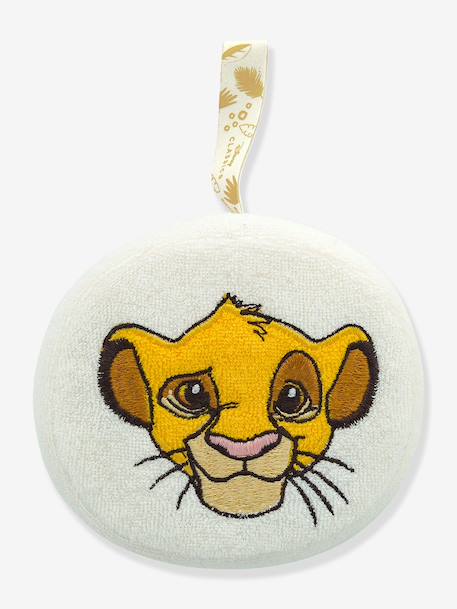 Eponge bébé Disney brodée tête de Simba écru 3 - vertbaudet enfant 