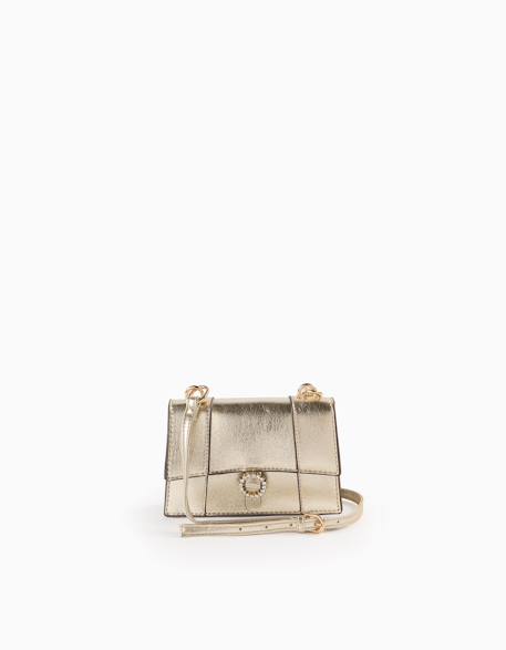 Sac bandoulière avec strass Or 2 - vertbaudet enfant 