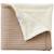 Couverture polaire en coton gaufré cassonade (75 x 120 cm) Beige, blanc+Orange, blanc 1 - vertbaudet enfant 