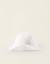 Chapeau avec broderie anglaise Blanc 1 - vertbaudet enfant 