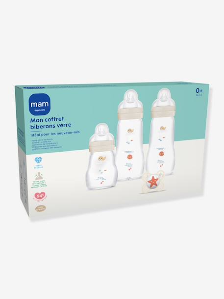 Coffret de biberons en verre beige 2 - vertbaudet enfant 