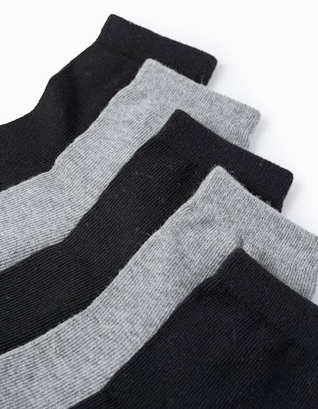 Pack 5 paires de chaussettes unies Multicolore 2 - vertbaudet enfant 