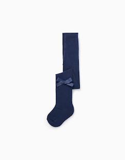 Collants en tricot de coton avec nœud  - vertbaudet enfant