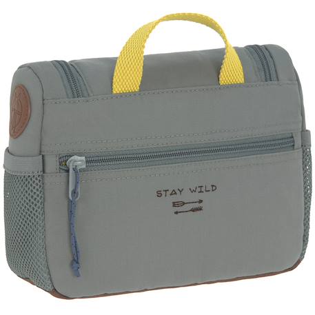 Mini trousse de toilette little gang Bleu nuit, blanc, marron+Gris, bleu clair, moutarde 8 - vertbaudet enfant 