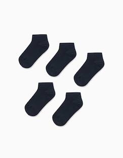 Pack 5 paires de socquettes unies  - vertbaudet enfant