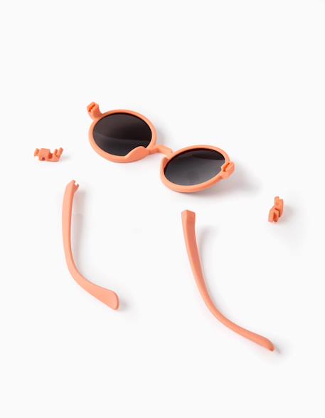 Lunettes de soleil rondes uv400 ultra flexibles Orange 3 - vertbaudet enfant 