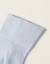 Collant taille haute en coton Bleu clair 2 - vertbaudet enfant 