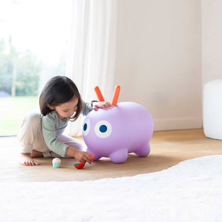 Ballon sauteur skippi Vert d'eau, rouge+Violet, rouge 9 - vertbaudet enfant 