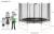 Trampoline rond ø360cm avec filet, échelle, bâche et kit ancrage - ralli 360 Vert 3 - vertbaudet enfant 