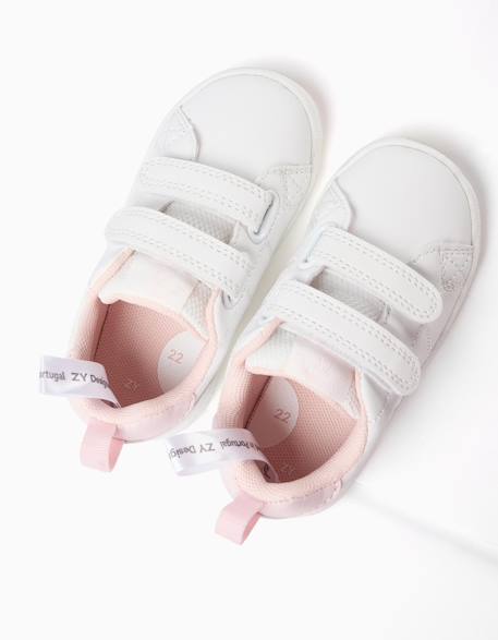 Baskets avec fermeture à scratch Blanc 4 - vertbaudet enfant 
