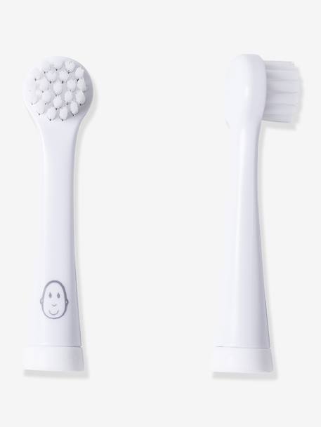 Brosse à dents rechange blanc 2 - vertbaudet enfant 