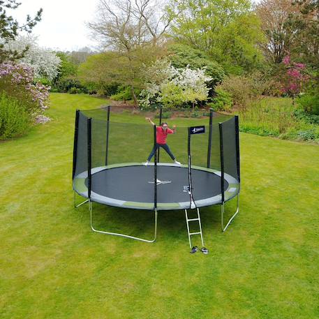 Trampoline rond ø360cm avec filet, échelle, bâche et kit ancrage - ralli 360 Vert 2 - vertbaudet enfant 