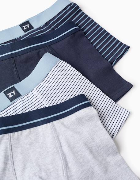 Pack 4 boxers à rayures Multicolore 3 - vertbaudet enfant 