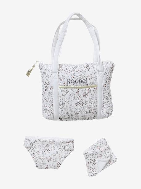Sac à langer poupon personnalisable en gaze de coton Retro Flower+Vintage 11 - vertbaudet enfant 
