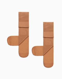 Pack 2 collants en microfibre  - vertbaudet enfant