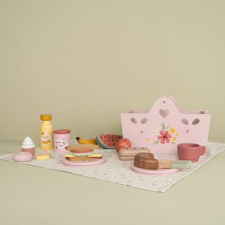 Panier de pique-nique Rose, vert d'eau, jaune 6 - vertbaudet enfant 