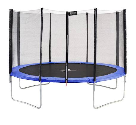 Trampoline rond bleu ø 430cm avec filet de protection Bleu 1 - vertbaudet enfant 