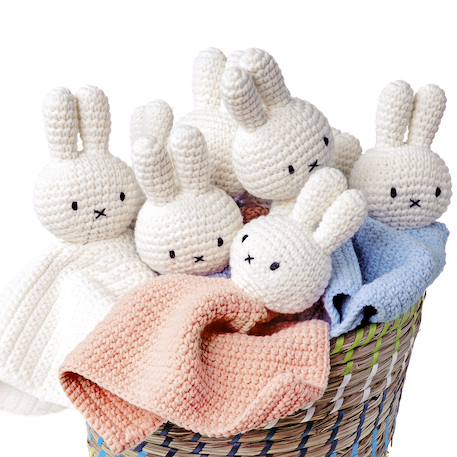 Doudou plat miffy Bleu, blanc 2 - vertbaudet enfant 