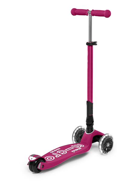 Trottinette enfant maxi micro deluxe pliable   led Baie rouge+Bleu pétrole 6 - vertbaudet enfant 