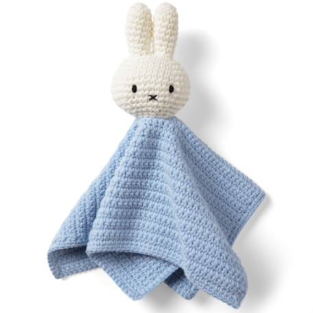 Doudou plat miffy Bleu, blanc 1 - vertbaudet enfant 
