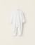 Grenouillère en velours texturé Blanc 2 - vertbaudet enfant 