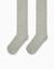 Collants unis en coton Gris clair 1 - vertbaudet enfant 