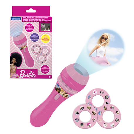 Projecteur à histoires et lampe torche barbie Rose 4 - vertbaudet enfant 