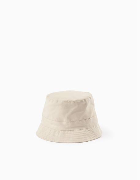 Chapeau en sergé Beige clair 1 - vertbaudet enfant 