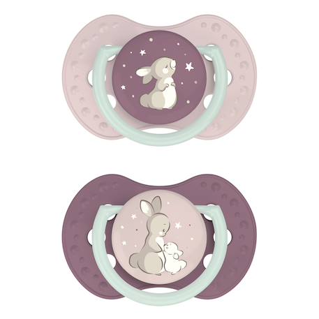 Lot de 2 sucettes dynamique lovi nuit & jour Bleu+Rose 7 - vertbaudet enfant 