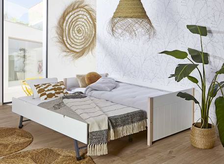 Lit gigogne banquette tyko Blanc & pin 3 - vertbaudet enfant 
